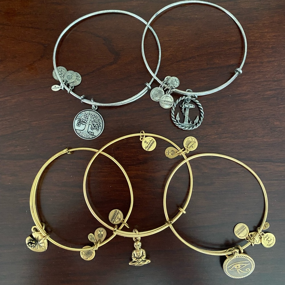 Alex and Ani Bracelets 5 total